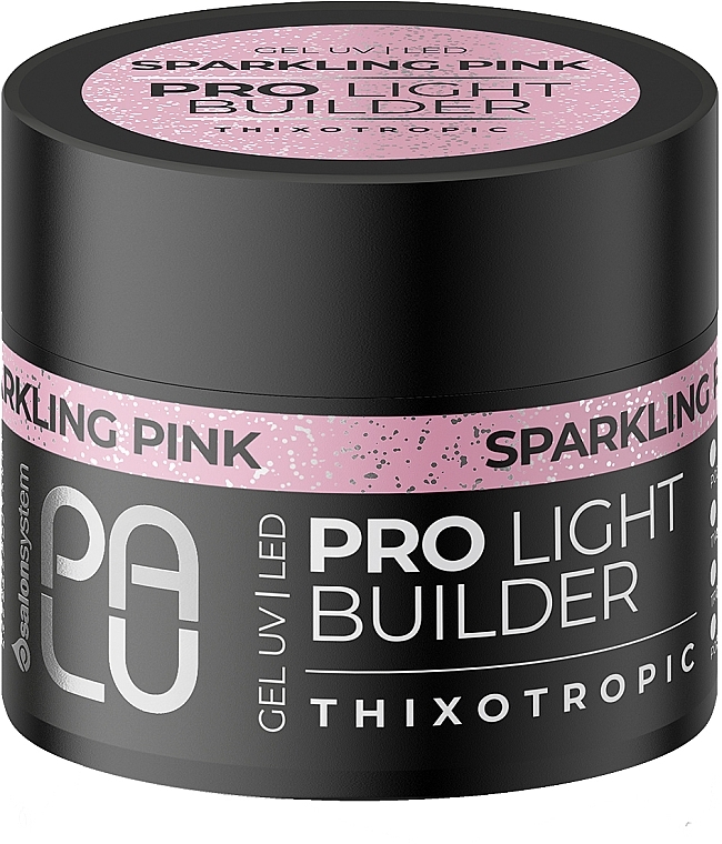 Żel do paznokci - Palu Pro Light Builder Gel Sparkling Pink — Zdjęcie N1