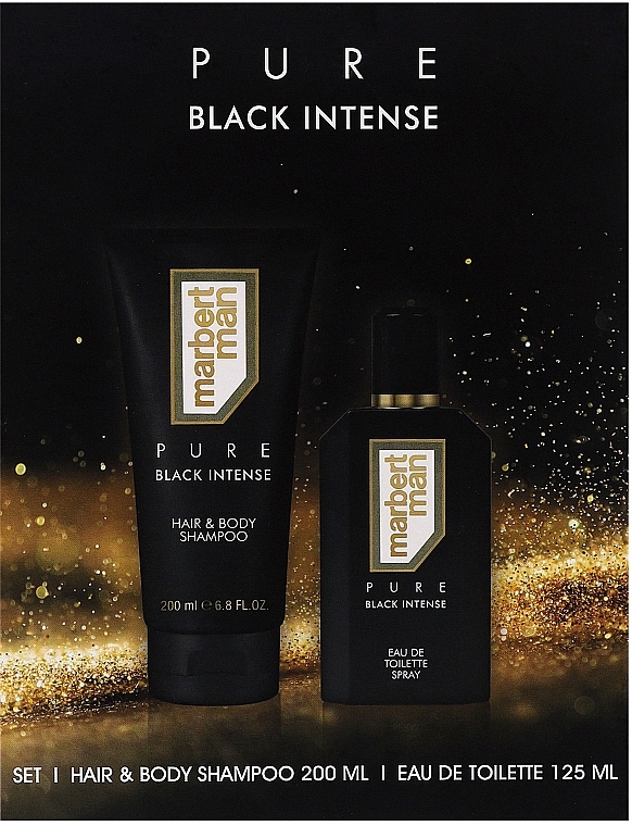 Zestaw prezentowy - Marbert Man Pure Black Intense (edt/125ml + deo/200ml) — Zdjęcie N1