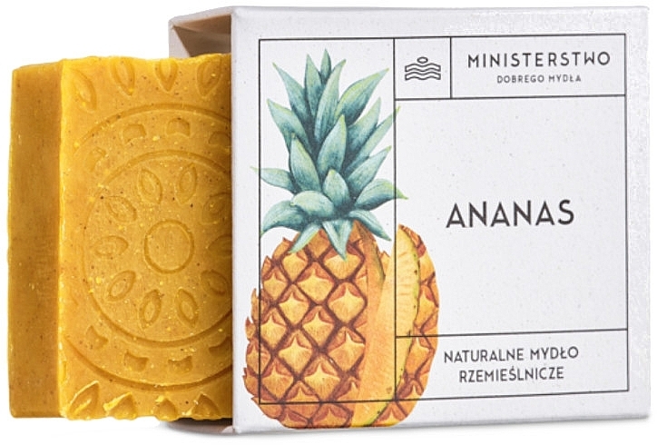 Mydło w kostce Ananas - Ministerstwo Dobrego Mydła — Zdjęcie N1