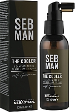 Odświeżający tonik do włosów - Sebastian Seb Man The Cooler Leave-In Tonic — Zdjęcie N2