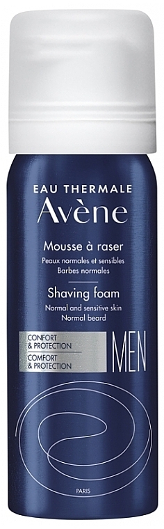 Pianka do golenia dla skóry normalnej i wrażliwej - Avene Homme Comfort & Protection Shaving Foam — Zdjęcie N1