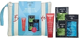 Kup Zestaw - Apivita Bee Sun Safe Hydra Fresh Face Gel-Cream SPF50 (sun/cr/50ml + f/mask/2x8ml + h/mask/20ml + bag)