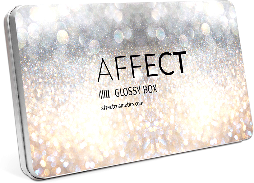 Aluminiowa kasetka na kosmetyki do makijażu - Affect Cosmetics Glossy Box Mini Aluminium Palette