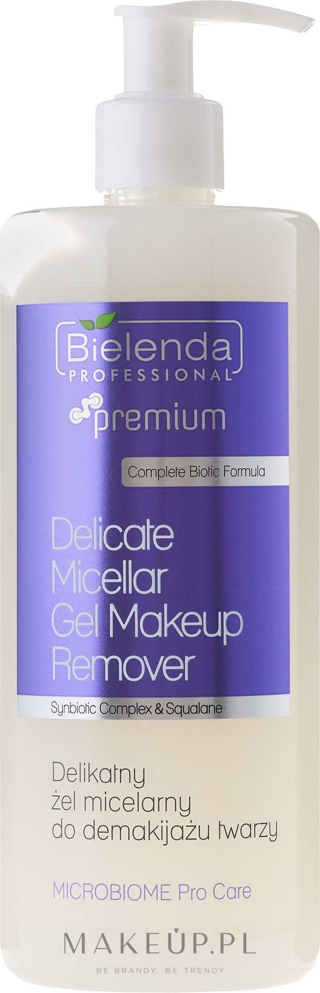 Delikatny żel micelarny do demakijażu twarzy - Bielenda Professional Premium Microbiome Pro Care — Zdjęcie 500 ml