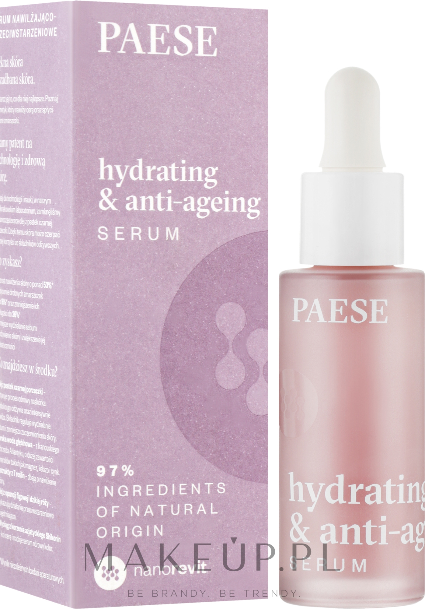 Nawilżająco-przeciwwyważeniowe serum do twarzy - Paese Hydrating & Anti-Ageing Serum — Zdjęcie 30 ml