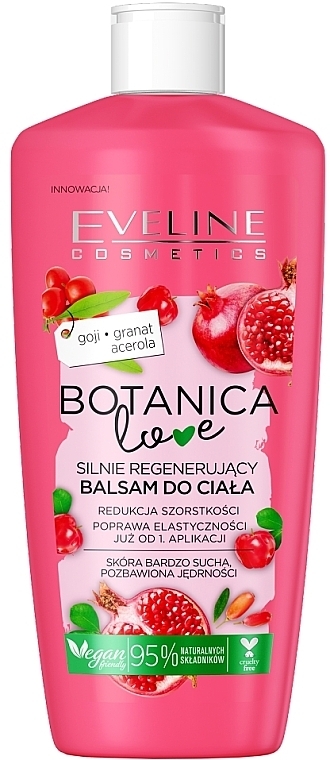 Silnie regenerujący balsam do ciała - Eveline Cosmetics Botanica Love — Zdjęcie N1
