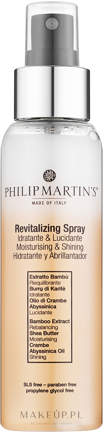 Regenerujący spray do włosów - Philip Martin's Revitalizing Spray Hydrating and Glossing — Zdjęcie 100 ml