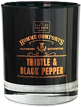 Scottish Fine Soaps Men’s Grooming Thistle & Black Pepper - Świeca perfumowana w szkle — Zdjęcie N1