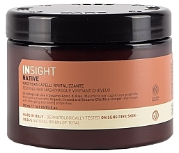 Rewitalizująca maska ​​do włosów - Insight Native Reviving Hair Mask — Zdjęcie N2