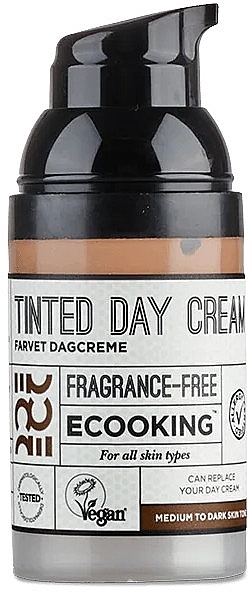 Tonizujący krem na dzień do twarzy - Ecooking Tinted Day Cream — Zdjęcie N2