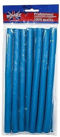 PRZECENA! Elastyczne papiloty 14/210, niebieskie - Ronney Professional Flex Rollers * — Zdjęcie N1