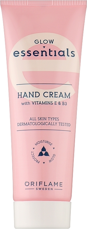 Krem do rąk z witaminami E i B3 - Oriflame Essentials Glow Essentials Hand Cream With Vitamins E & B3 — Zdjęcie N1