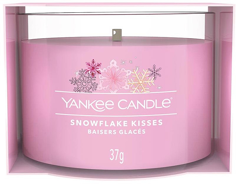 Mini świeczka zapachowa w szkle - Yankee Candle Snowflake Kisses Filled Votive — Zdjęcie N1