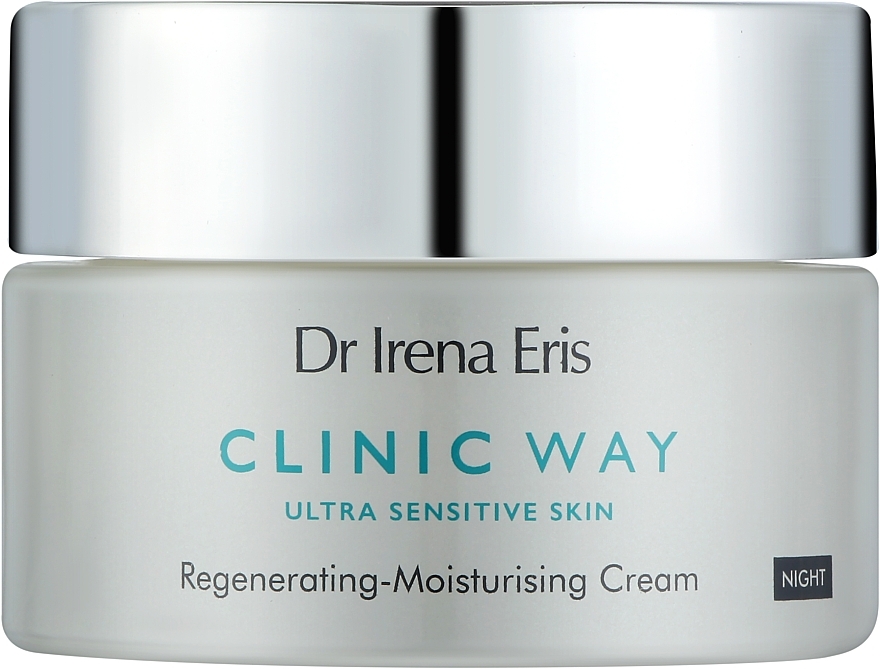 Regenerująco-nawilżający krem do twarzy na noc - Dr Irena Eris Clinic Way Ultra Sensitive Skin Regenerating-Moisturising Cream Night — Zdjęcie N1