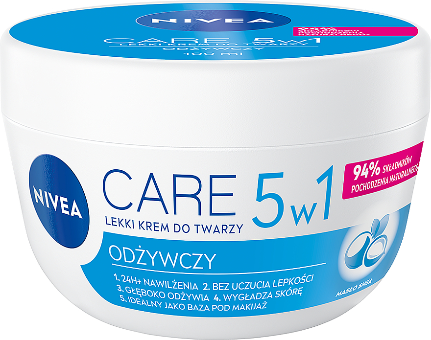 5w1 odżywczy lekki krem do twarzy - NIVEA Care Nourishing Light Cream — Zdjęcie N1