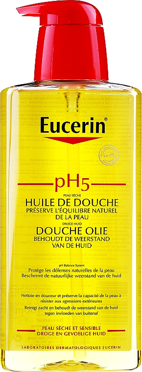 Olejek pod prysznic do skóry suchej i wrażliwej - Eucerin pH5 Shower Oil — Zdjęcie N3