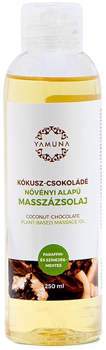 Olejek do masażu Kokosowo-czekoladowy - Yamuna Coconut-Chocolate Plant Based Massage Oil — Zdjęcie N2
