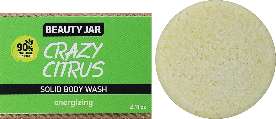 Żel pod prysznic w postaci stałej - Beauty Jar Crazy Citrus Solid Body Wash — Zdjęcie N1