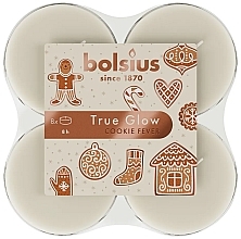 Zestaw tealight Ciasteczka - Bolsius Christmas True Glow Fragranced Maxi Light  — Zdjęcie N1