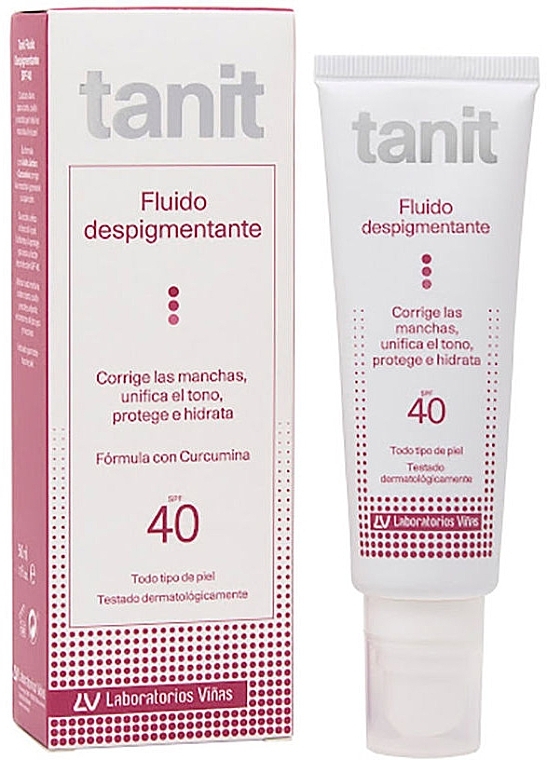 Depigmentujący fluid przeciwsłoneczny - Tanit Depigmenting Fluid SPF40 — Zdjęcie N1