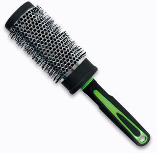 Okrągła szczotka do włosów 47 mm, 63725 - Top Choice Neon Black and Green — Zdjęcie N1