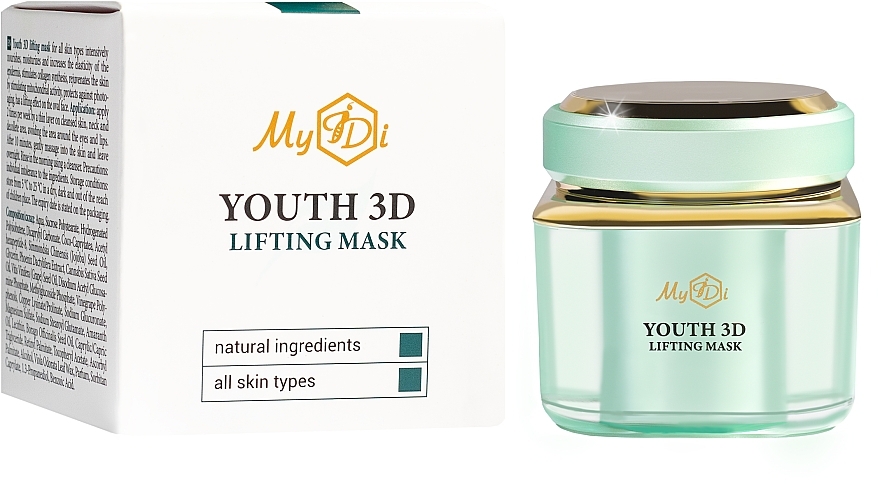 Odmładzająca maska liftingująca 3D - MyIDi Youth 3D Lifting Mask — Zdjęcie N2