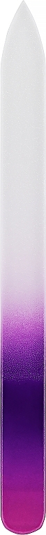 Szklany pilnik do paznokci, fioletowy - Tools For Beauty MiMo Nail File Rainbow Glass  — Zdjęcie N1