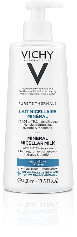Mleczko micelarne do suchej skóry - Vichy Purete Thermale Mineral Micellar Milk For Dry Skin