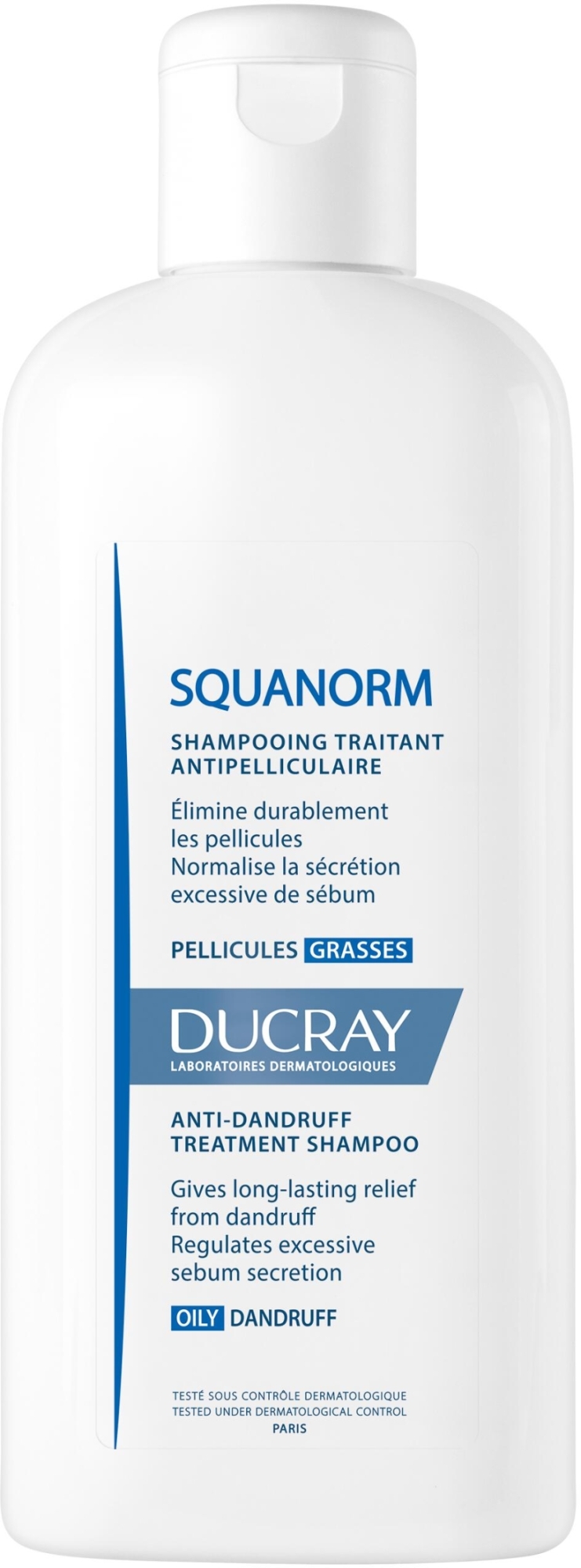 Szampon redukujący łupież tłusty - Ducray Squanorm Kertiol Shampoo — Zdjęcie 200 ml