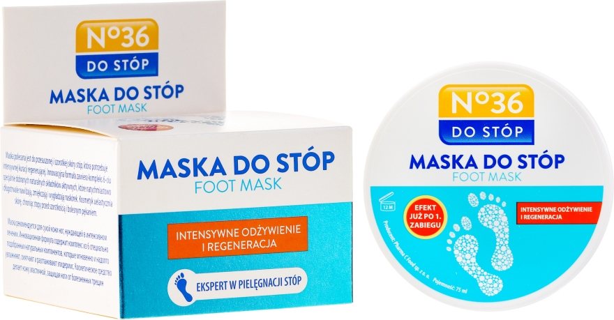 Regenerująca maska do stóp i paznokci - Pharma CF No.36