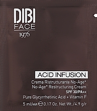 Przeciwstarzeniowy restrukturyzujący krem do twarzy - DIBI Milano Acid Infusion No-Age Restructuring Cream SPF30 (próbka) — Zdjęcie N1