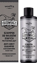 Szampon do włosów siwych, przyciemniający, średnie odcienie - Venita Men Anti-Grey Shampoo Medium Tones — Zdjęcie N2