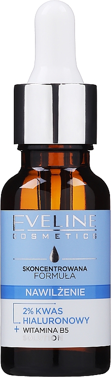 Skoncentrowane serum nawilżające do twarzy z kwasem hialuronowym - Eveline Cosmetics — Zdjęcie N1