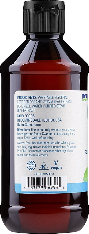 Słodzik glicerynowy w płynie - Now Foods Better Stevia Glycerite Liquid — Zdjęcie N2