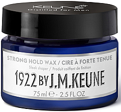 Kup Mocno utrwalający wosk do stylizacji męskich włosów - Keune 1922 Strong Hold Wax For Men