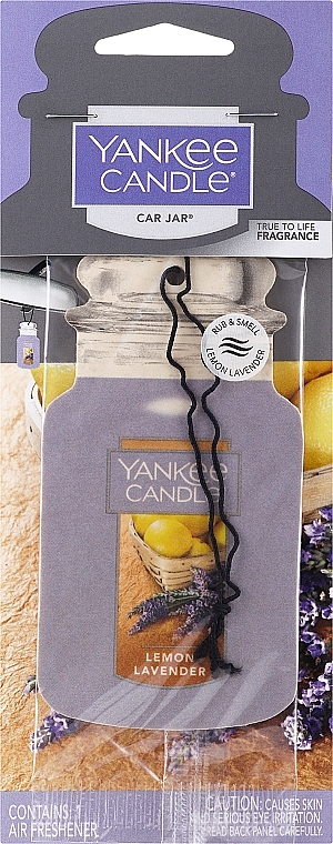Zapach do samochodu - Yankee Candle Car Jar Lemon Lavender — Zdjęcie N1