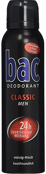 Dezodorant dla mężczyzn - Bac Classic 24h Deodorant — Zdjęcie N1