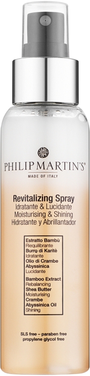 Regenerujący spray do włosów - Philip Martin's Revitalizing Spray Hydrating and Glossing