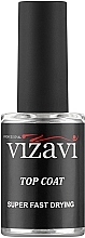 Kup Top coat do lakieru hybrydowego - Vizavi Professional Top Coat Super Fast Drying