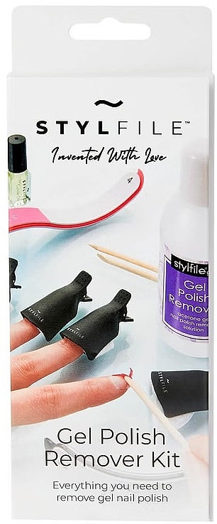 Zestaw do usuwania lakieru hybrydowego - Stylideas Stylfile Gel Polish Remover Kit — Zdjęcie N1