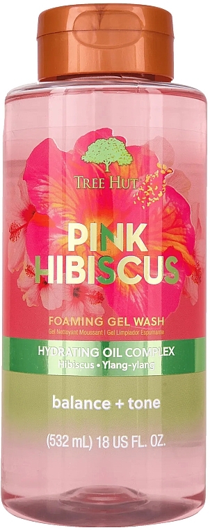 Żel pod prysznic - Tree Hut Pink Hibiscus Foaming Gel Wash — Zdjęcie N1