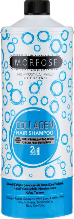 Kolagenowy szampon do włosów - Morfose Buble Collagen Hair Shampoo — Zdjęcie N1