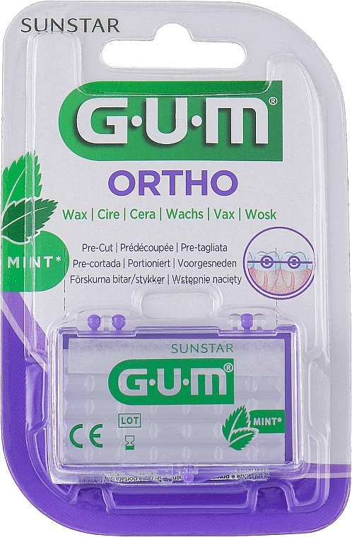Wosk ortodontyczny Mentol - G.U.M. Ortho Dental Wax — Zdjęcie N1
