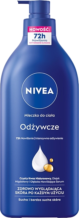 Odżywcze mleczko do ciała z pompką - NIVEA Nourishing Richly Caring Body Lotion — Zdjęcie N1