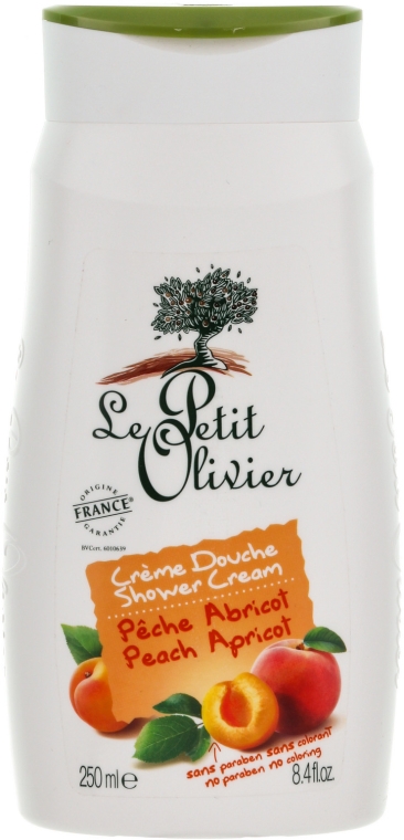 Krem pod prysznic Brzoskwinia i morela - Le Petit Olivier Shower Cream Peach Apricot — Zdjęcie N1