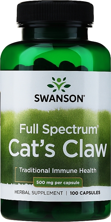 Suplement diety Ekstrakt z kociego pazura, 500 mg - Swanson Cat's Claw — Zdjęcie N1