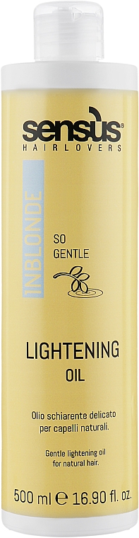 Rozjaśniający olejek do włosów	 - Sensus InBlonde Lightening Oil