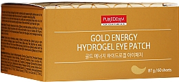 Hydrożelowe płatki pod oczy z nanozłotem - Purederm Gold Energy Hydrogel Eye Patch — Zdjęcie N3