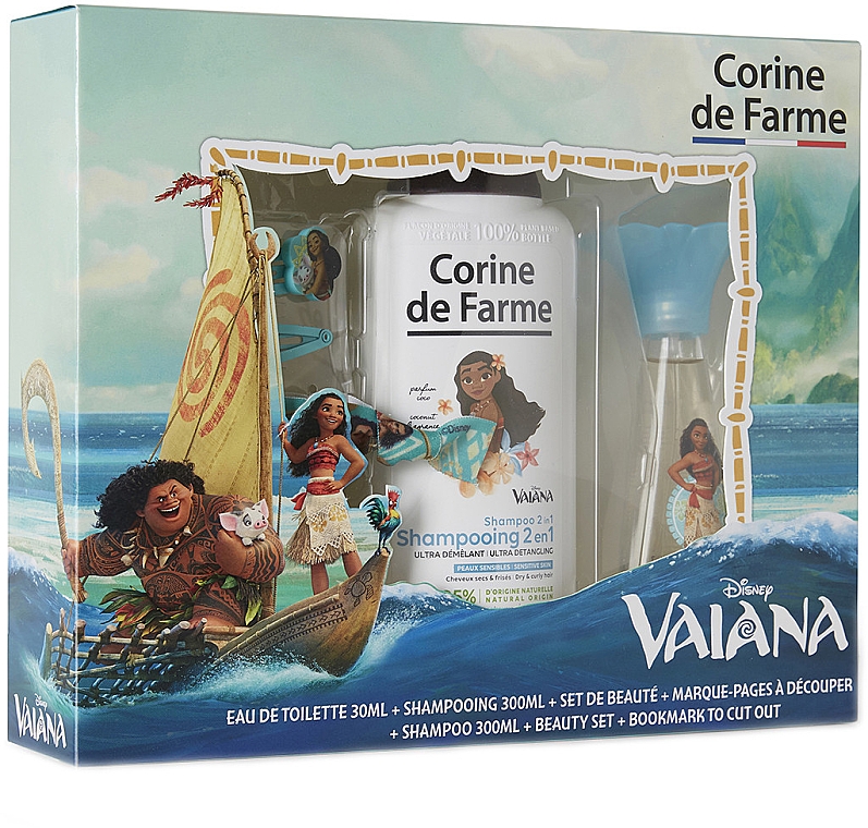 Corine de Farme Vaiana - Zestaw (edt 30 ml + sh/gel 300 ml + accessories)