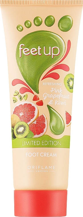 Różowy krem do stóp z grejpfrutem i kiwi - Oriflame Feet Up Refreshing Pink Grapefruit & Kiwi Foot Cream — Zdjęcie N1